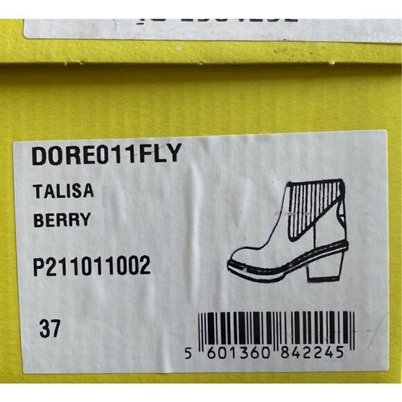Fly London Women's Doreo 11 Fly Ankle Boots Berry Talisa Size 37 - Picture 5 of 5